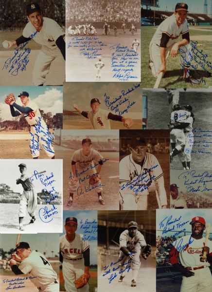 ONE OF A KIND COLLECTION  
TWENTY-NINE PHOTOGRAPHS INSCRIBED AND SIGNED TO “PRESIDENT RICHARD M . NIXON”
