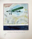 Signed Louis Bleriot Lithograph
