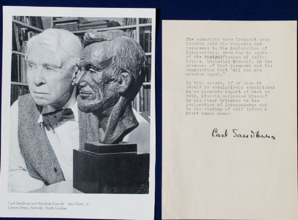 Carl Sandburg Discusses Lincoln & Declaration of Independence