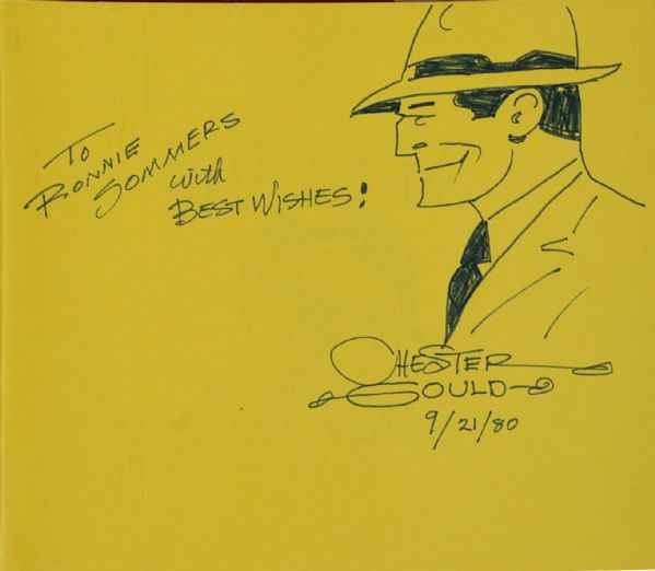 Chester Gould-Dick Tracy Drawing