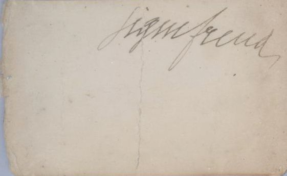 Sigmund Freud Signs his Rare Business Card