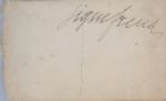 Sigmund Freud Signs his Rare Business Card