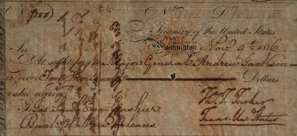 Andrew Jackson Helps Fund Florida Campaign