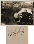 Charles Lindberg Bold Signature with reproduction photo