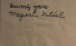 Margaret Mitchell Great Signature (Gone with The Wind)