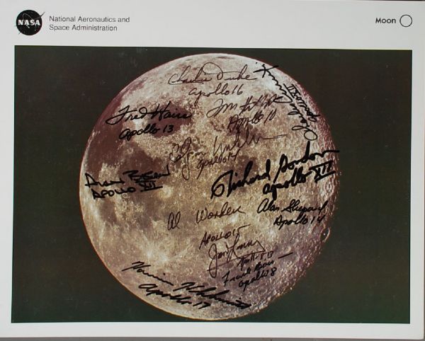 Signed by 12 Astronauts, 6 where MoonWalkers
