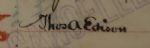 Thomas Edison Signed Phonograph stock