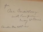 Walt Whitman Signed Invitation