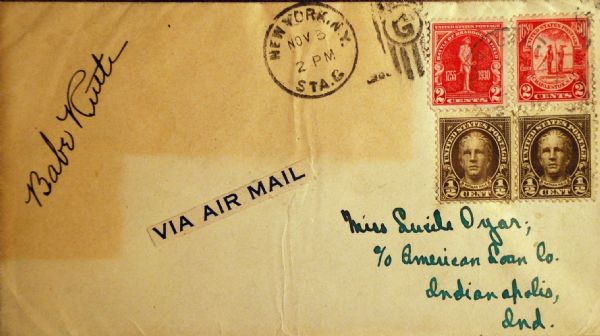Babe Ruth 1930 Signed Cover(The Sultan of Swat)