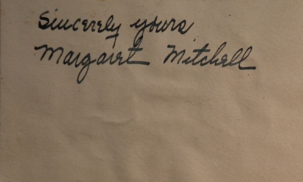 Margaret Mitchell Vintage Signature (Gone with The Wind)