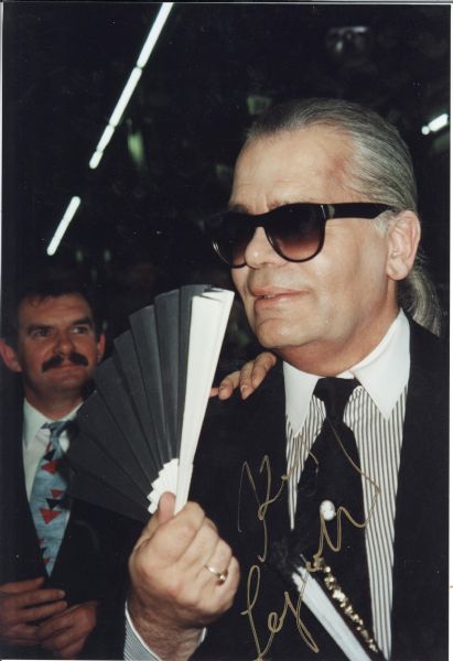 Karl Lagerfield & Pierre Cardin