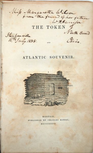 William Henry Harrison Signed Book