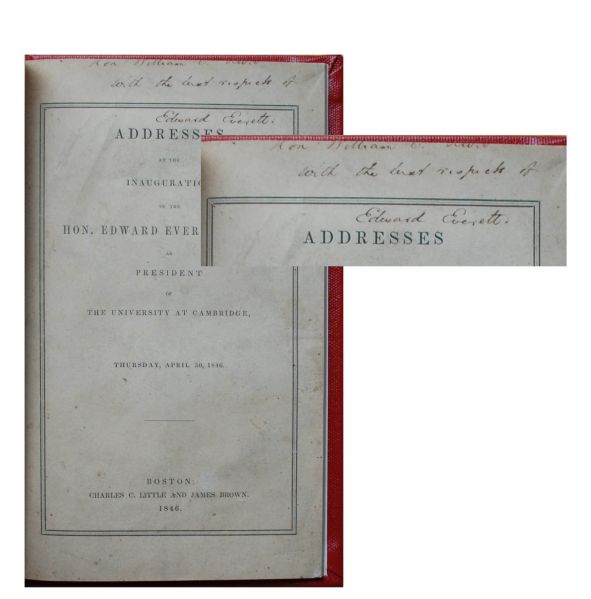 Edward Everett Signed Book