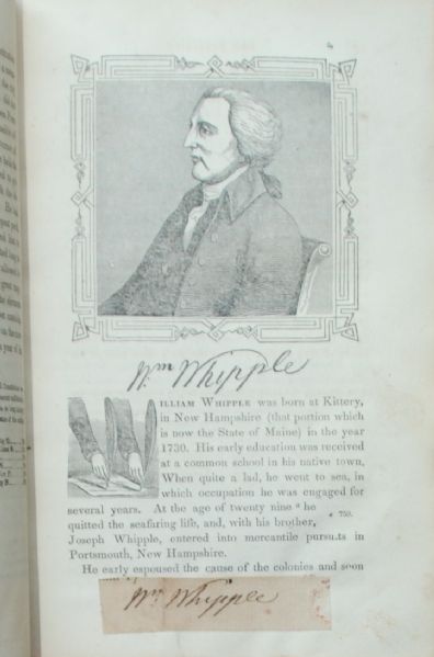 Signatures of 4 Signers of the Declaration in a book about thier lives