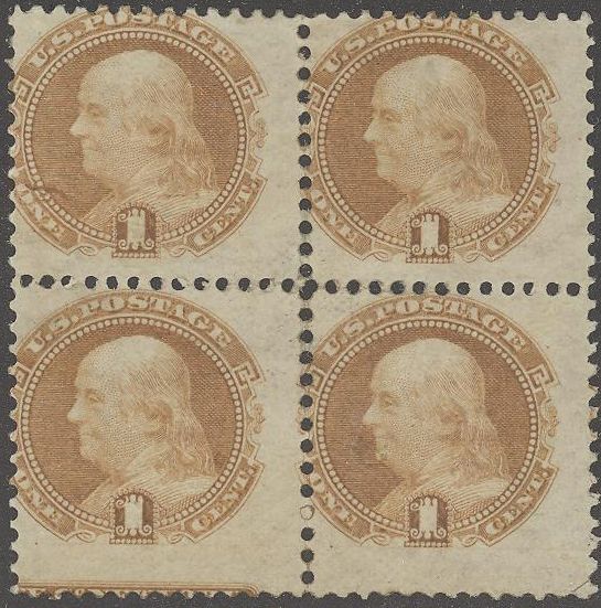 US #112 block of 4