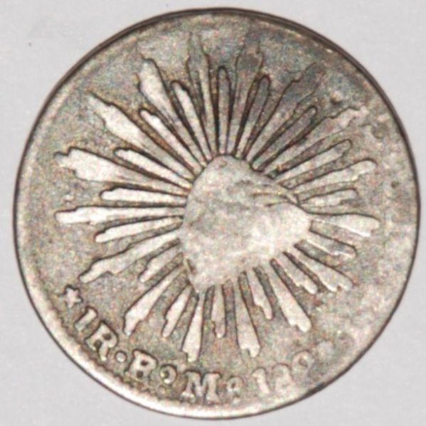Mexico 1828 1 Real EO MO