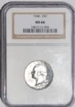 NCG Graded Quarters all MS66 1942-1964 (61 Quarters)