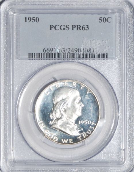 1950 50C PR63 PCGS