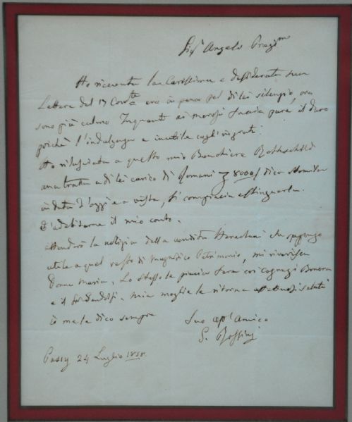 Gioachino Antonio Rossini  Composer ALS
