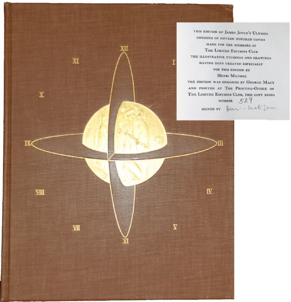 James Joyce/Matisse Signed Ulysses