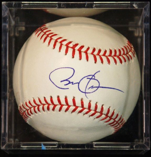 Barack Obama Signed Baseball