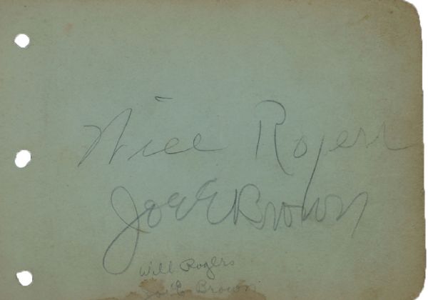 Will Rogers & Joe E. Brown