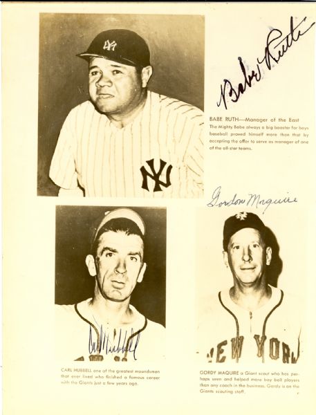 Babe Ruth Signed photo