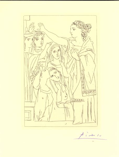 Pablo Picasso- Lysistrata Suite- 6 etchings 