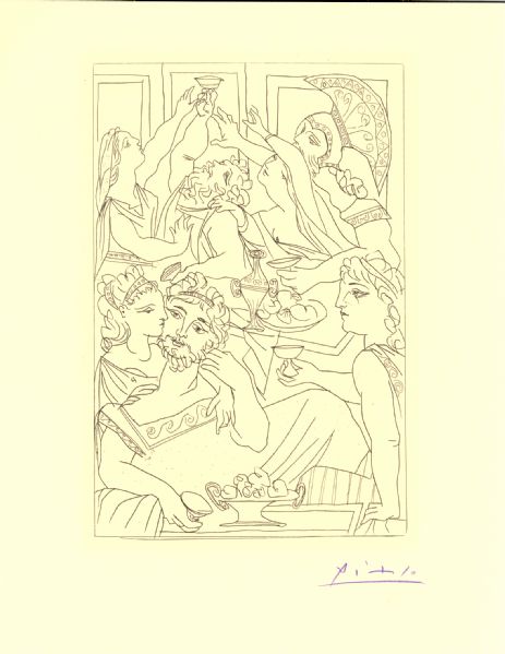 Pablo Picasso- Lysistrata Suite- 6 etchings 