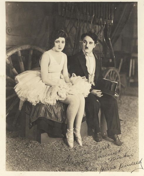 Rare Merna Kennedy SP with Charlie Chaplin