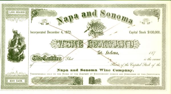 Jacob Beringer Signed Napa & Sonoma Wine Company