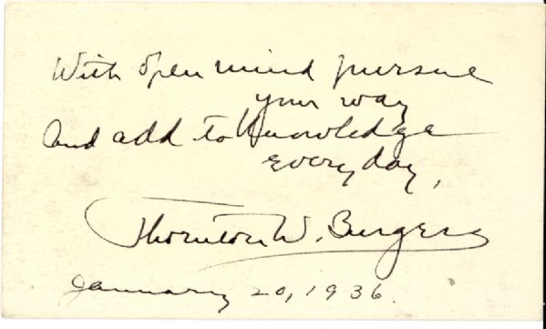 Thornton W. Burgess 