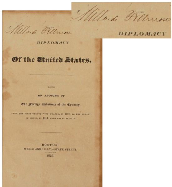 Millard Fillmore Signed Book 