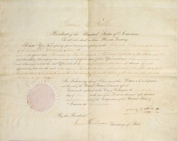 James K. Polk and James Buchanan