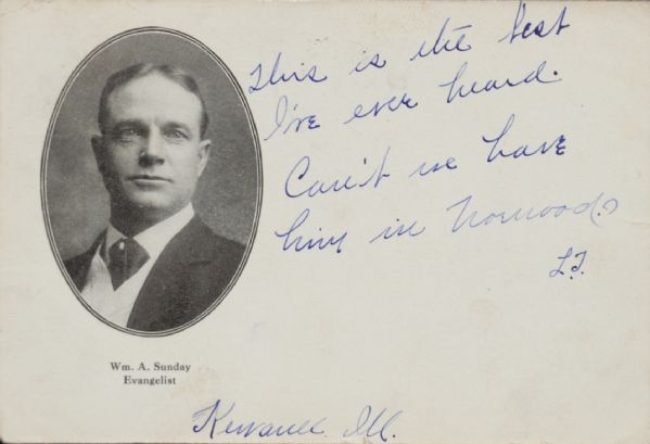 Billy Sunday To Famous Baseball Reporter