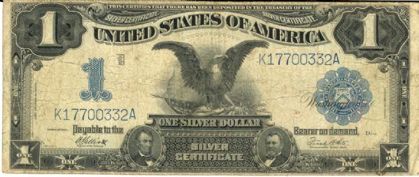 $1 1899  Black Eagle Silver Certificate 