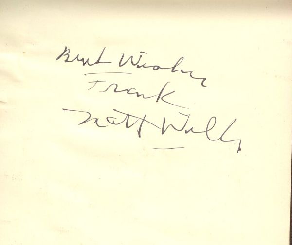 Rare Horror Signature of Matt Willis (The Werewolf Andreas Obry)