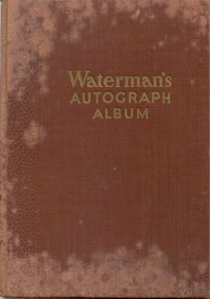 Watermans Autograph album