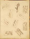 Extremely Rare J. B.Hickok/Wild Bill, and A plethora of famous 19th century celebrities  made their mark–literally– on this highly coveted autograph album