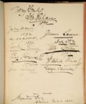 Extremely Rare J. B.Hickok/Wild Bill, and A plethora of famous 19th century celebrities  made their mark–literally– on this highly coveted autograph album