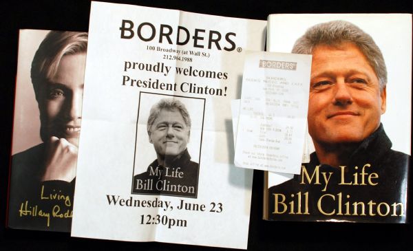 Hillary & Bill Clinton Signed Books