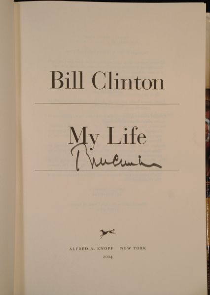 Hillary & Bill Clinton Signed Books