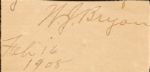 Roosevelt, Dewey, Bryan Signatures
