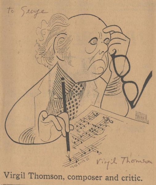 Virgil Thomson, Truman Capote and Fugard