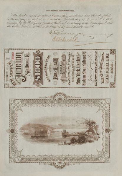 J. Pierpont Morgan 100 Year Railroad Bond