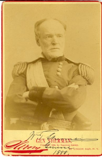 William T. Sherman Signed Photo