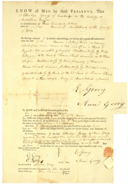 Elbridge Gerry & Gerry Family Letters