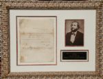Judah P Benjamin Military Appointment Signed as C.S.A
