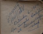 Vintage Autograph Album late 1930's(Loui Armstrong, Ethel Waters, Roy Rogers)