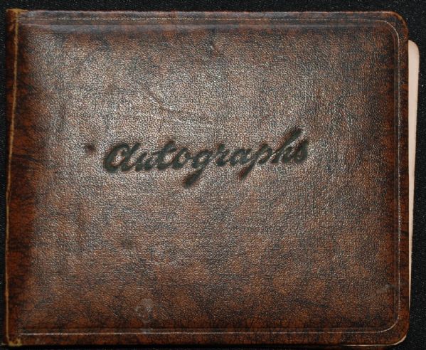 Vintage Autograph Album signed by Mario Lanza, Tom Mix, May West and more!